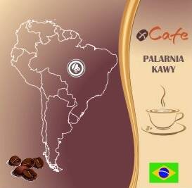 Kawa świeżo palona Arabica 250g • Brazylia Santos • Ziarnista